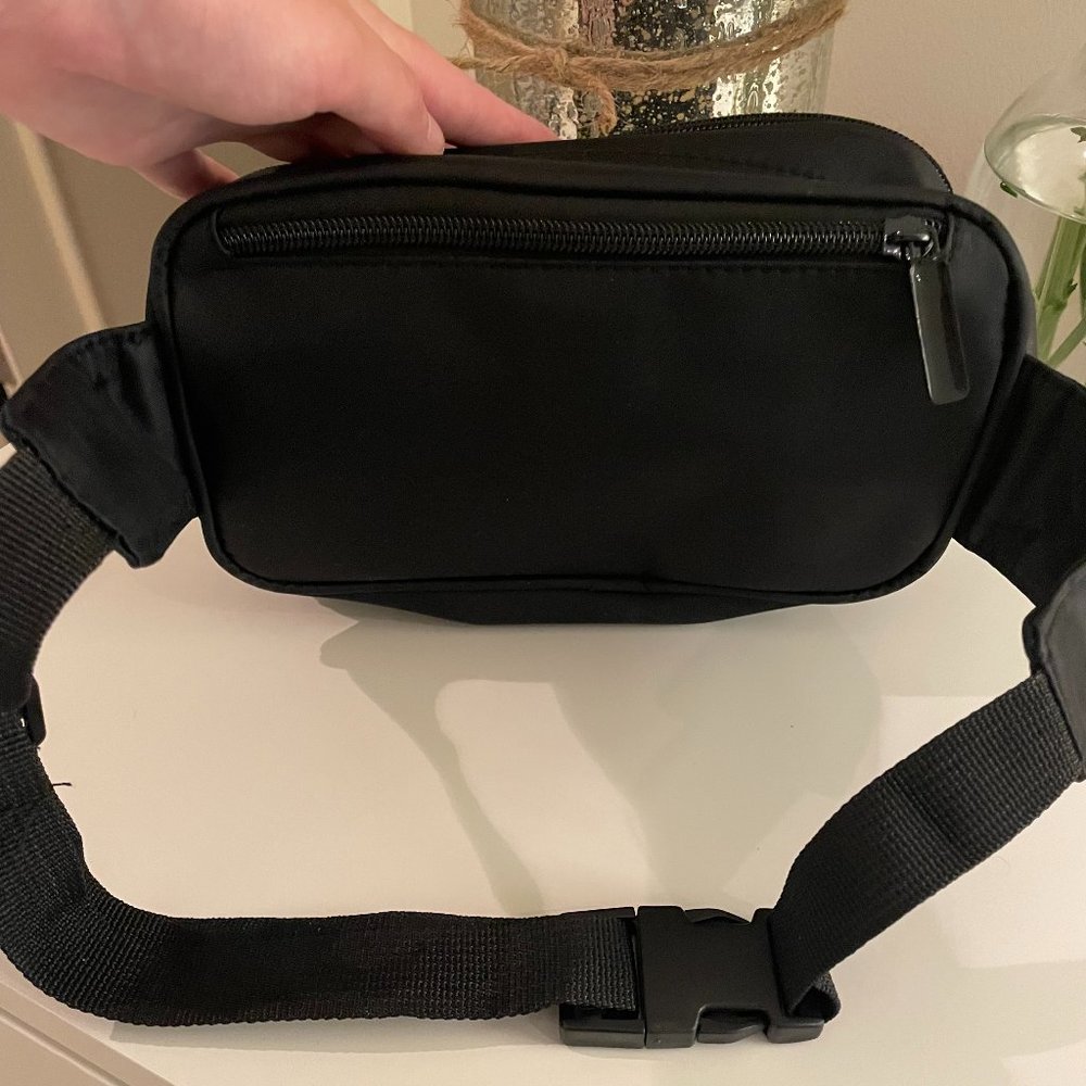 Black Fanny Pack (with many pockets)